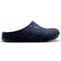 thies Hausschuhe Pantoffel PET Slipper (weicher Filz) dunkelblau Damen